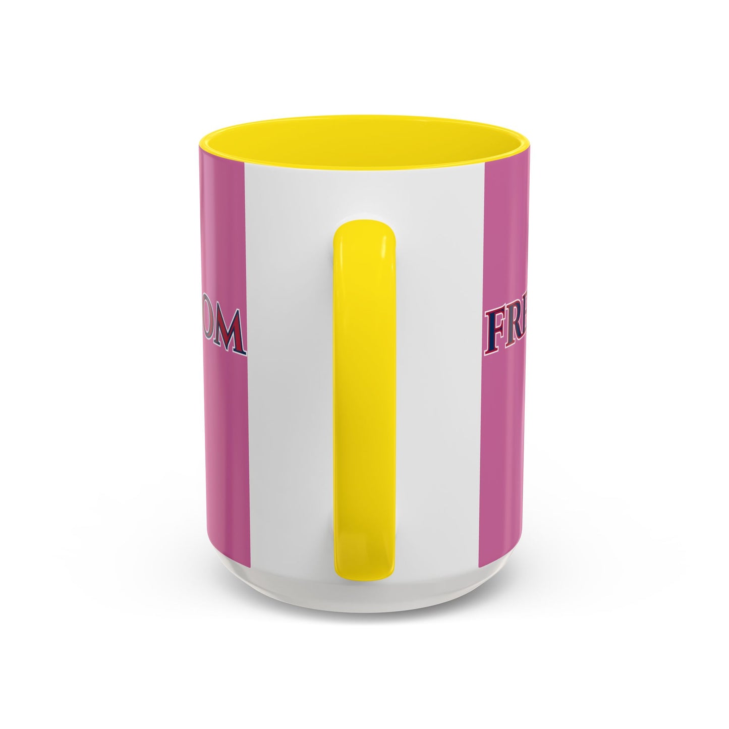 Freedom, Pink Accent Mug by theGreenDragonTavern.shop