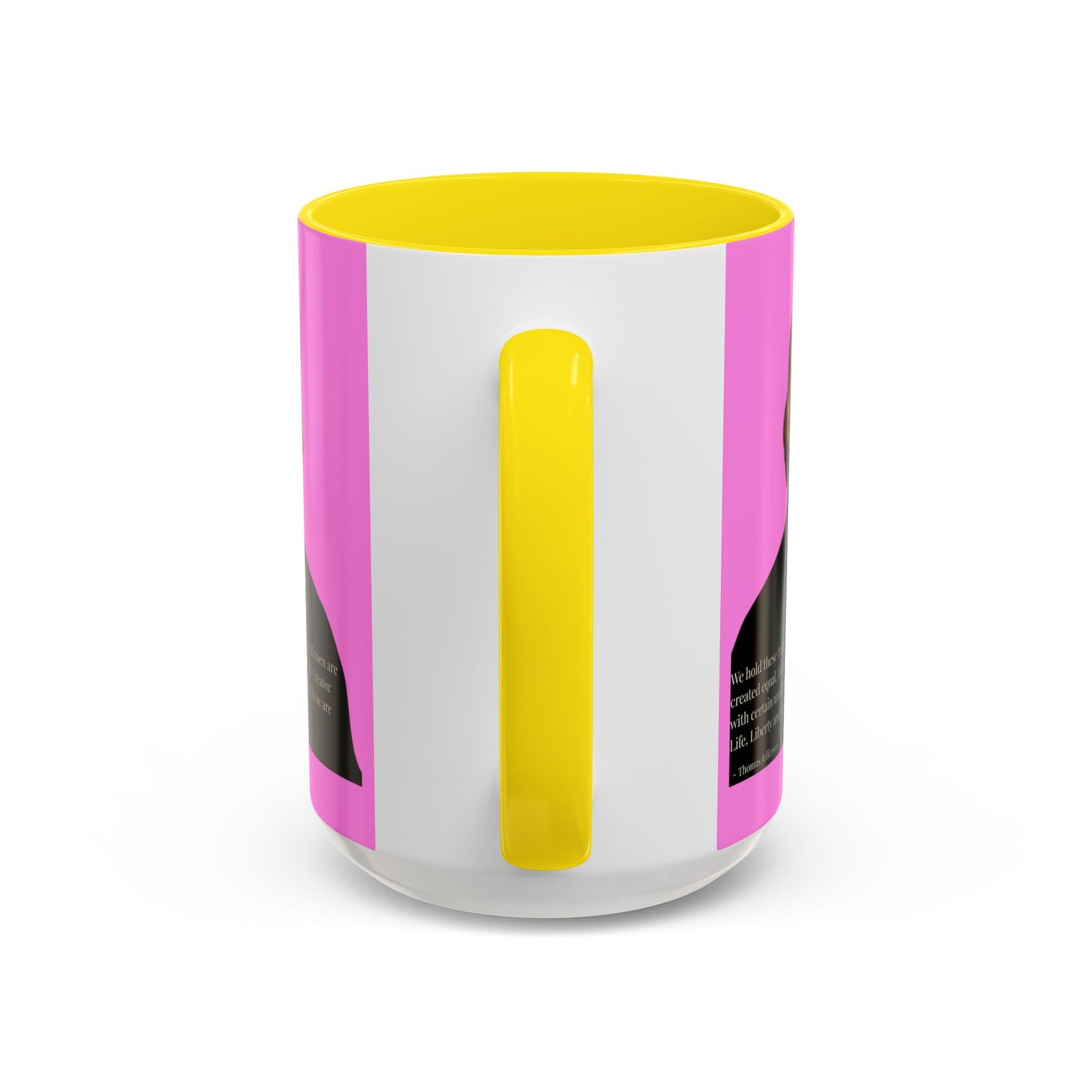 We hold these truths to be self-evident Pink Accent Mug by theGreenDragonTavern.shop
