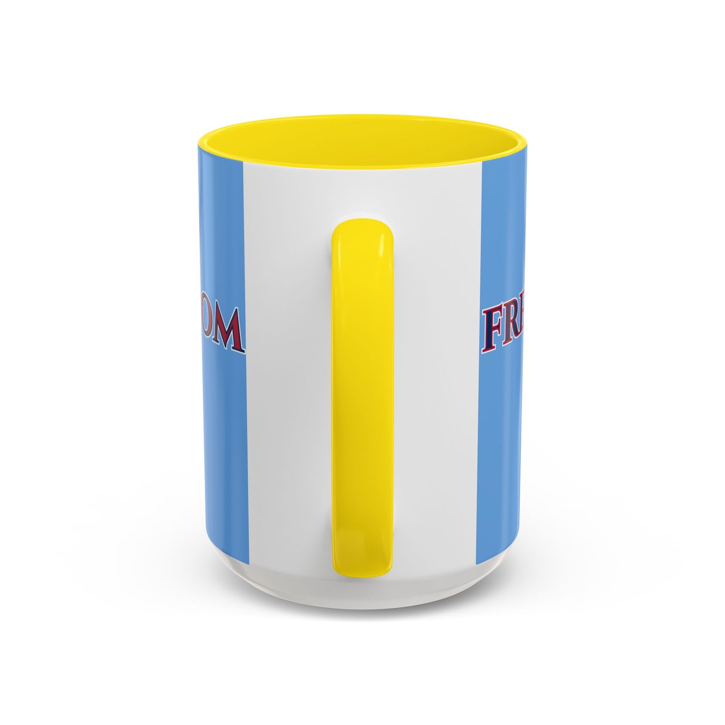 Freedom, Light Blue Accent Mug by theGreenDragonTavern.shop