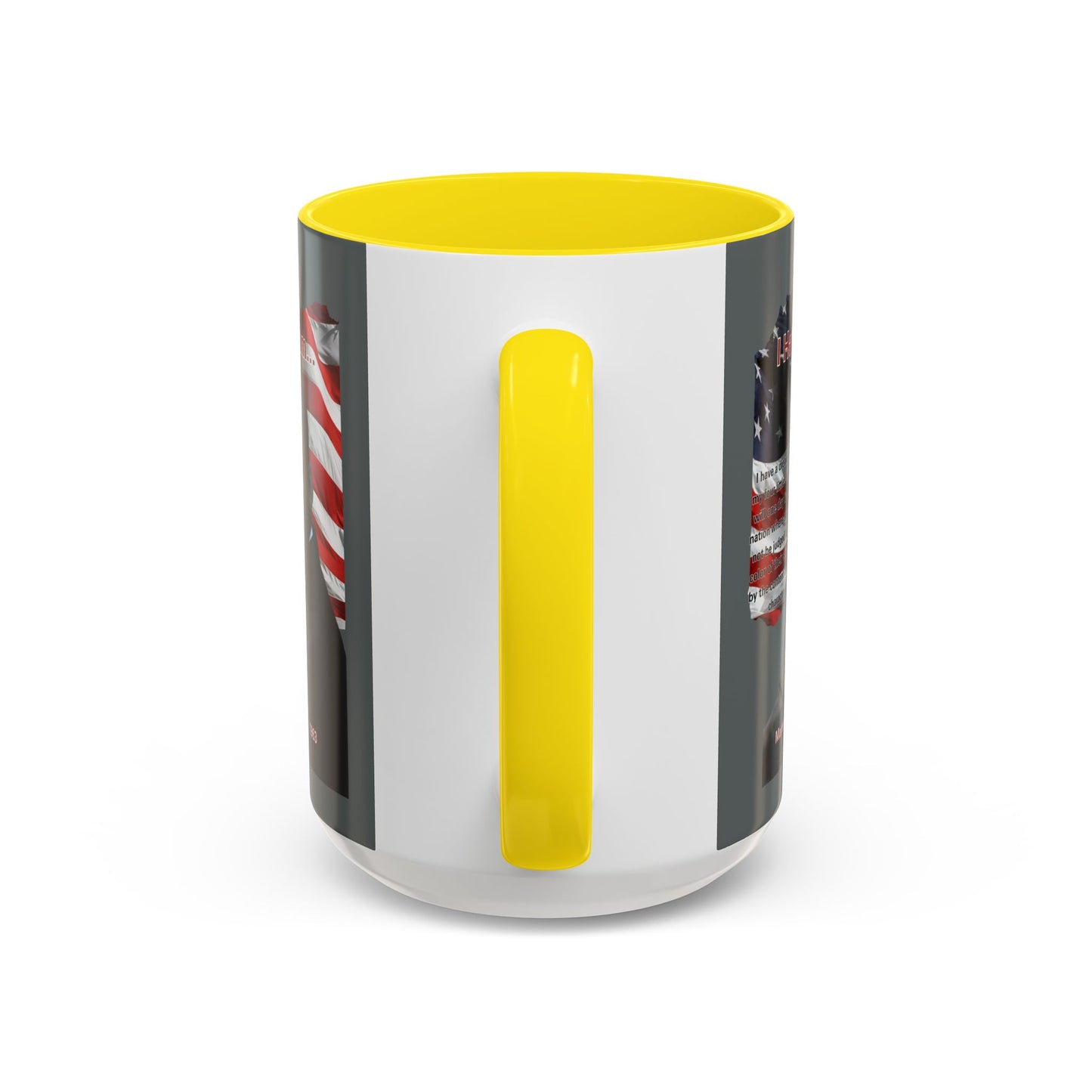 "I Have a Dream" MLKJr Grey Accent Mug by theGreenDragonTavern.shop