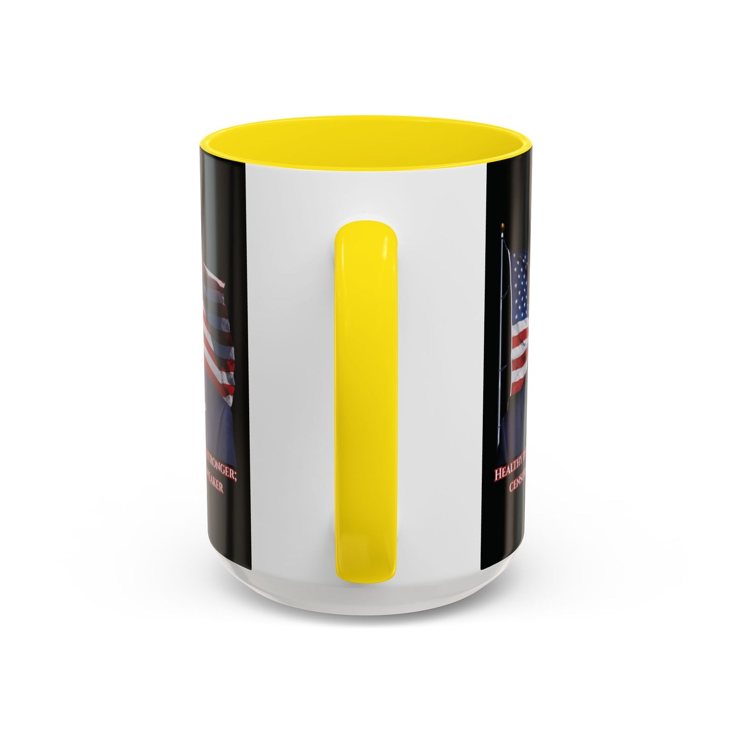 Charlie Kirk, Healthy Debate Black Accent Mug by theGreenDragonTavern.shop