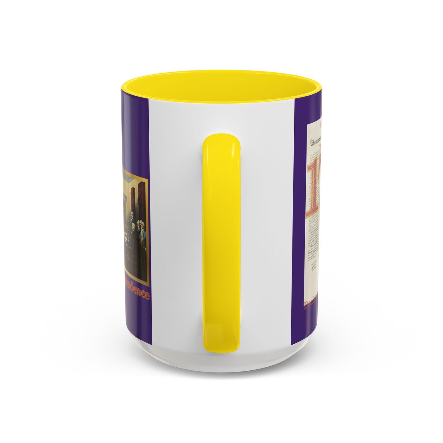 Declaration of Independence Dark Purple Accent Mug by theGreenDragonTavern.shop