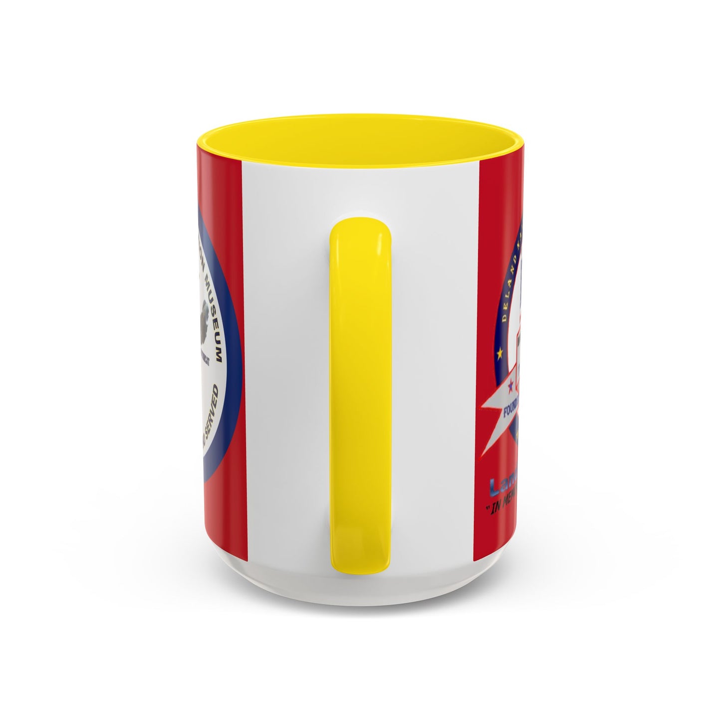 DNASM 2-sided, Founding & Student Art w/Navy Ring Red Accent Mug by theGreenDragonTavern.shop