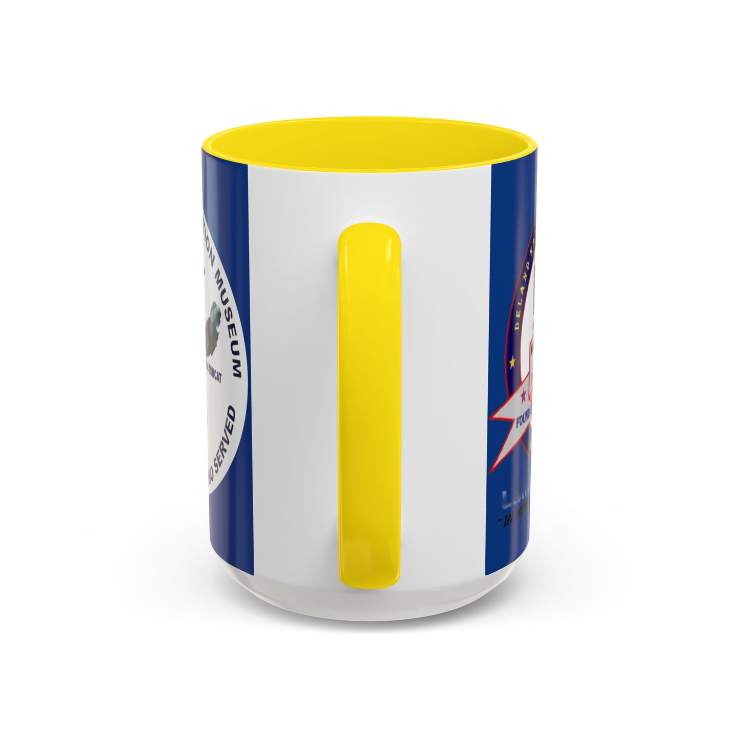 DNASM 2-sided, Founding & Student Art w/WhiteBG Dark Blue Accent Mug by theGreenDragonTavern.shop