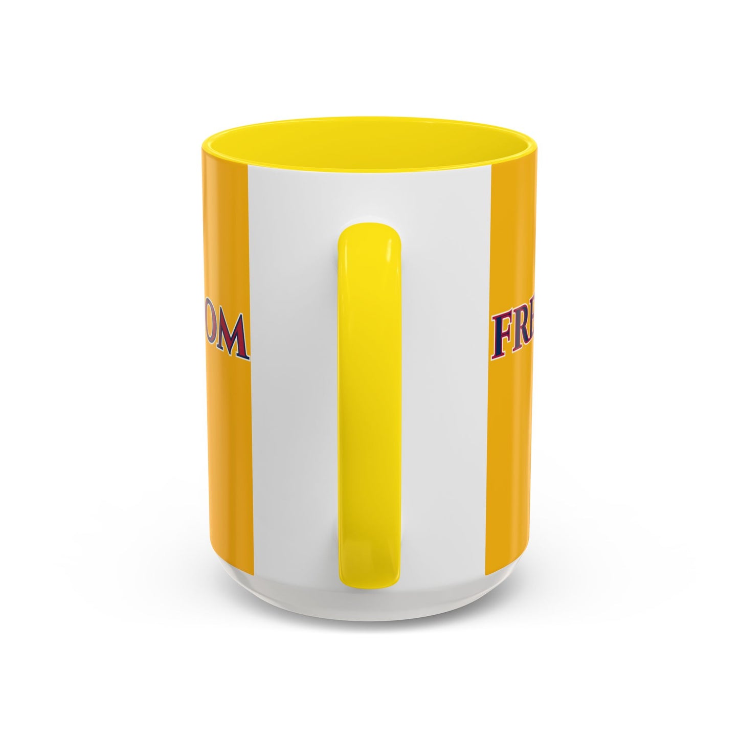 Freedom, Yellow Accent Mug by theGreenDragonTavern.shop