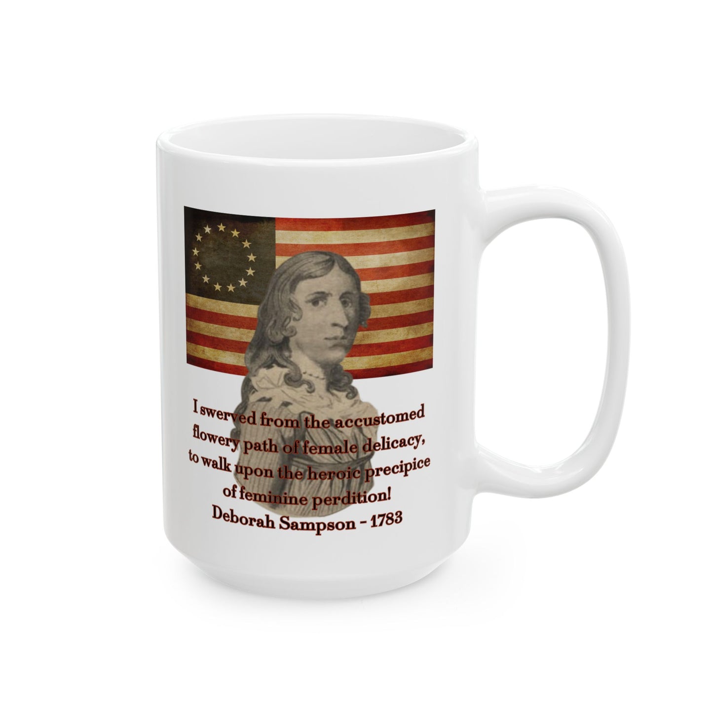 Deborah Sampson, America's Mulan White Mug by theGreenDragonTavern.shop