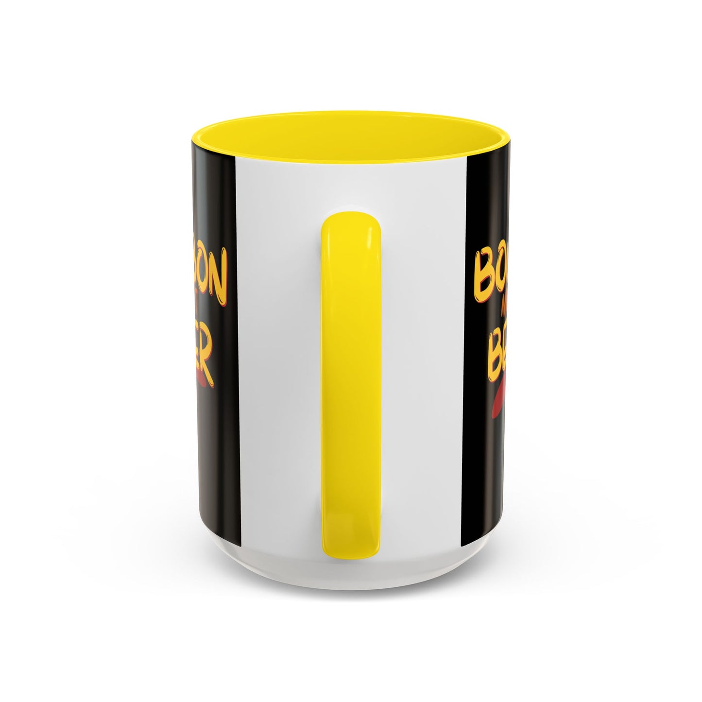 Bourbon makes it better Accent Mug by theGreenDragonTavern.shop