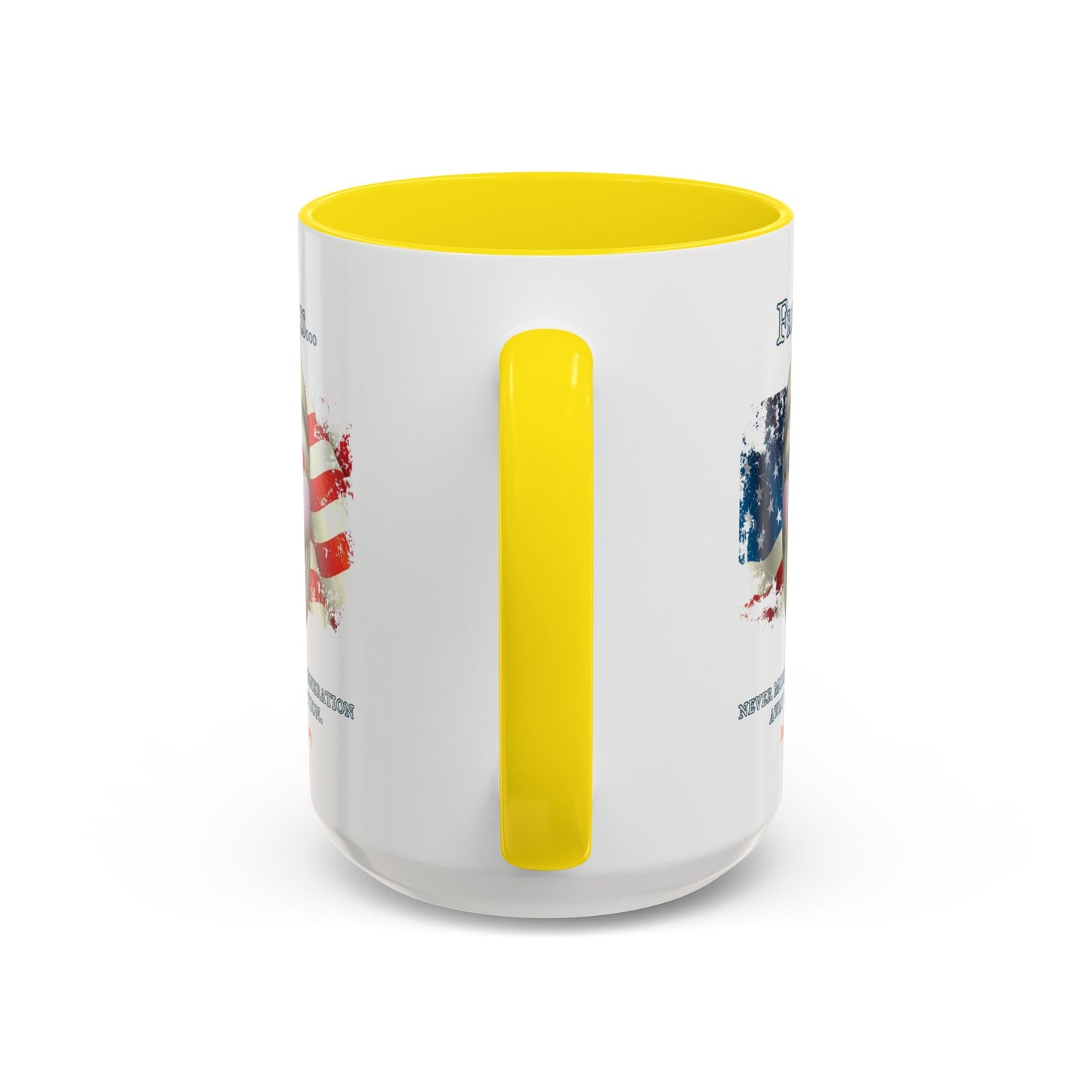 Ronald Reagan Freedom Vendetta White Accent Mug by theGreenDragonTavern.shop