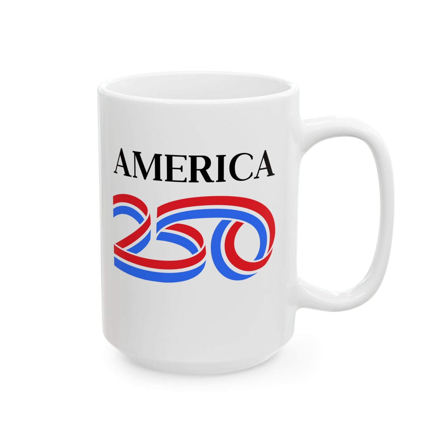America 250 White Mug by theGreenDragonTavern.shop