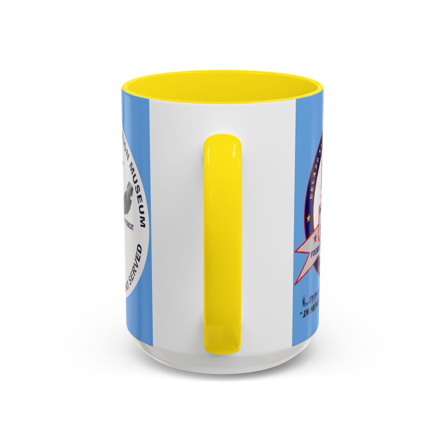 DNASM 2-sided, Founding & Student Art w/WhiteBG Light Blue Accent Mug by theGreenDragonTavern.shop