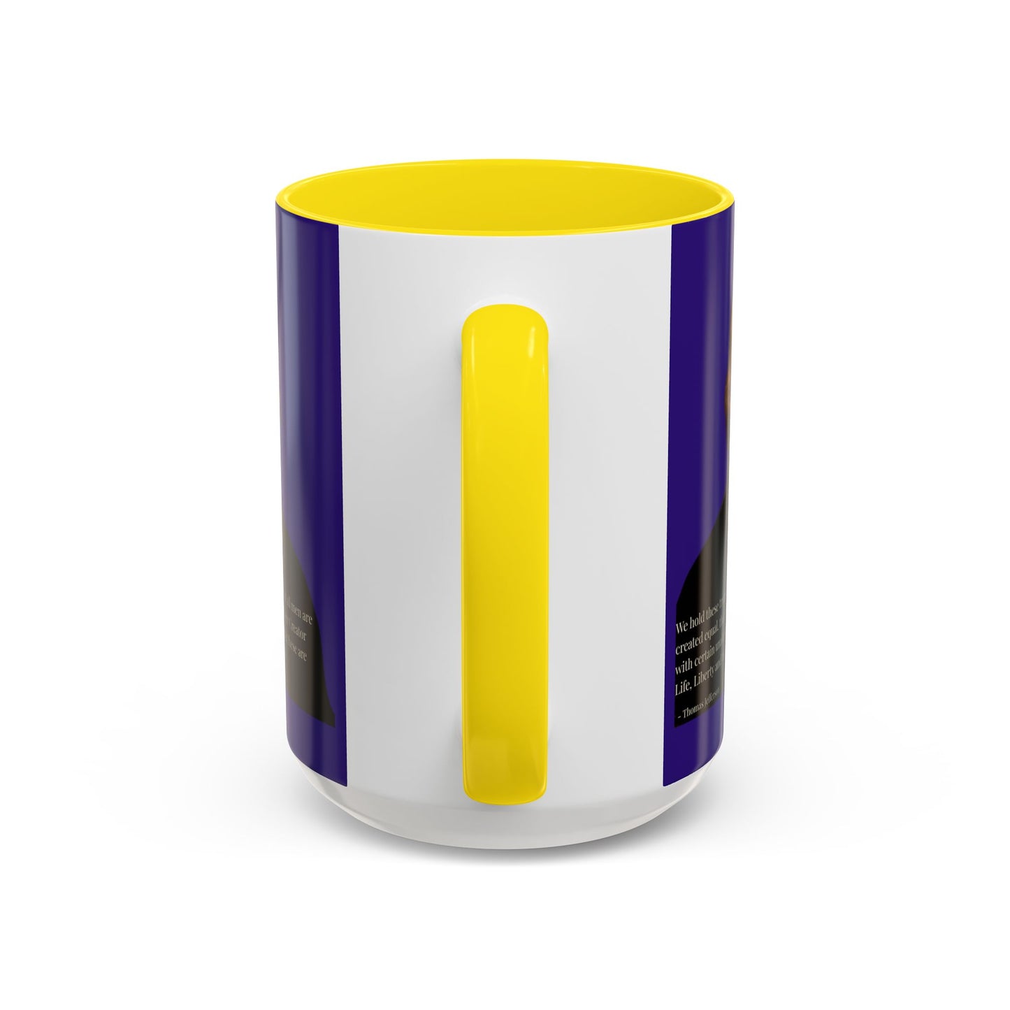 We hold these truths to be self-evident Dark Purple Accent Mug by theGreenDragonTavern.shop