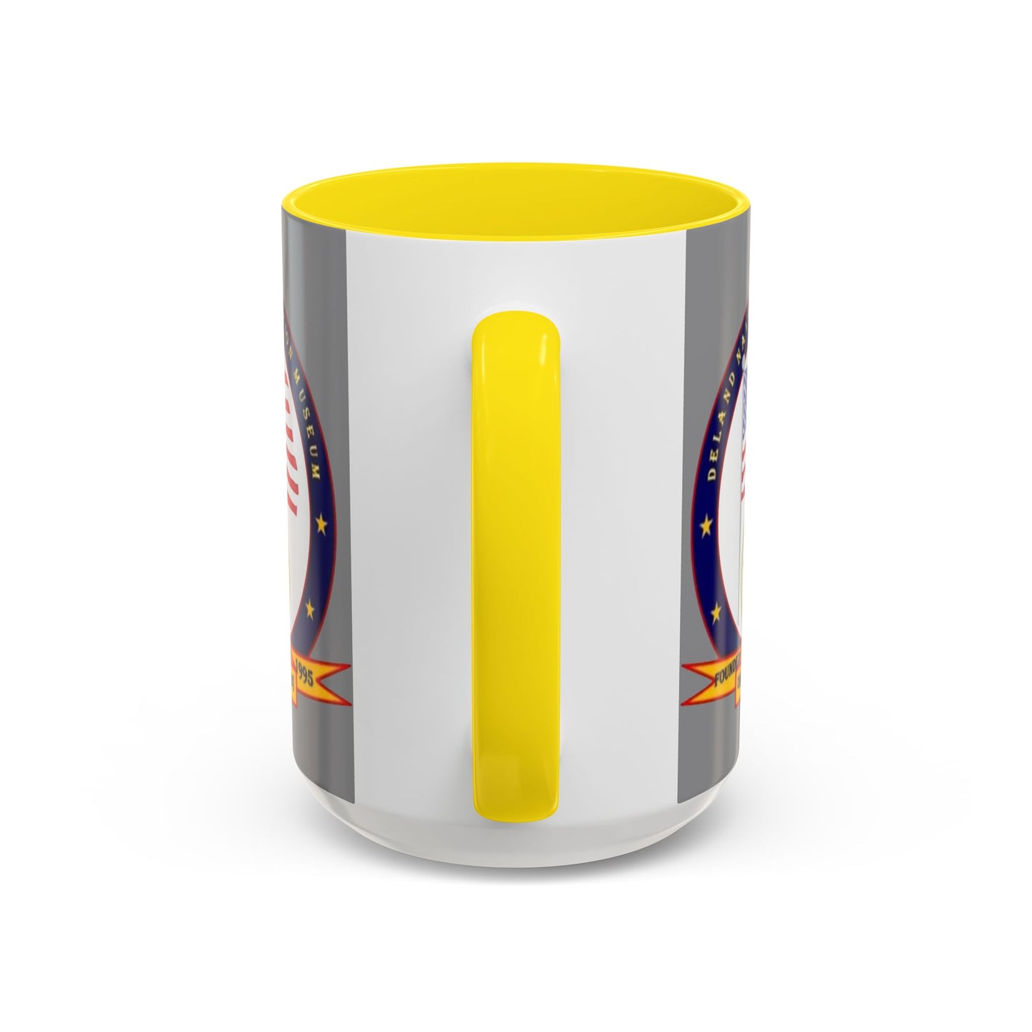DeLand Naval Air Station Museum Grey Accent Mug by theGreenDragonTavern.shop