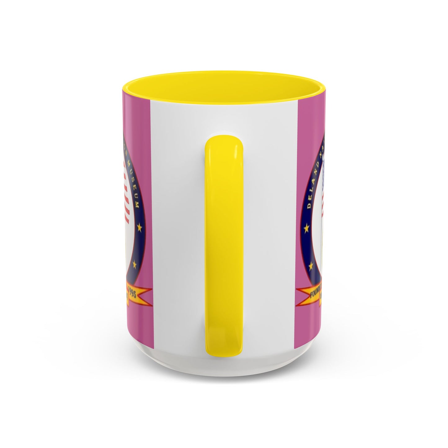 DeLand Naval Air Station Museum Pink Accent Mug by theGreenDragonTavern.shop
