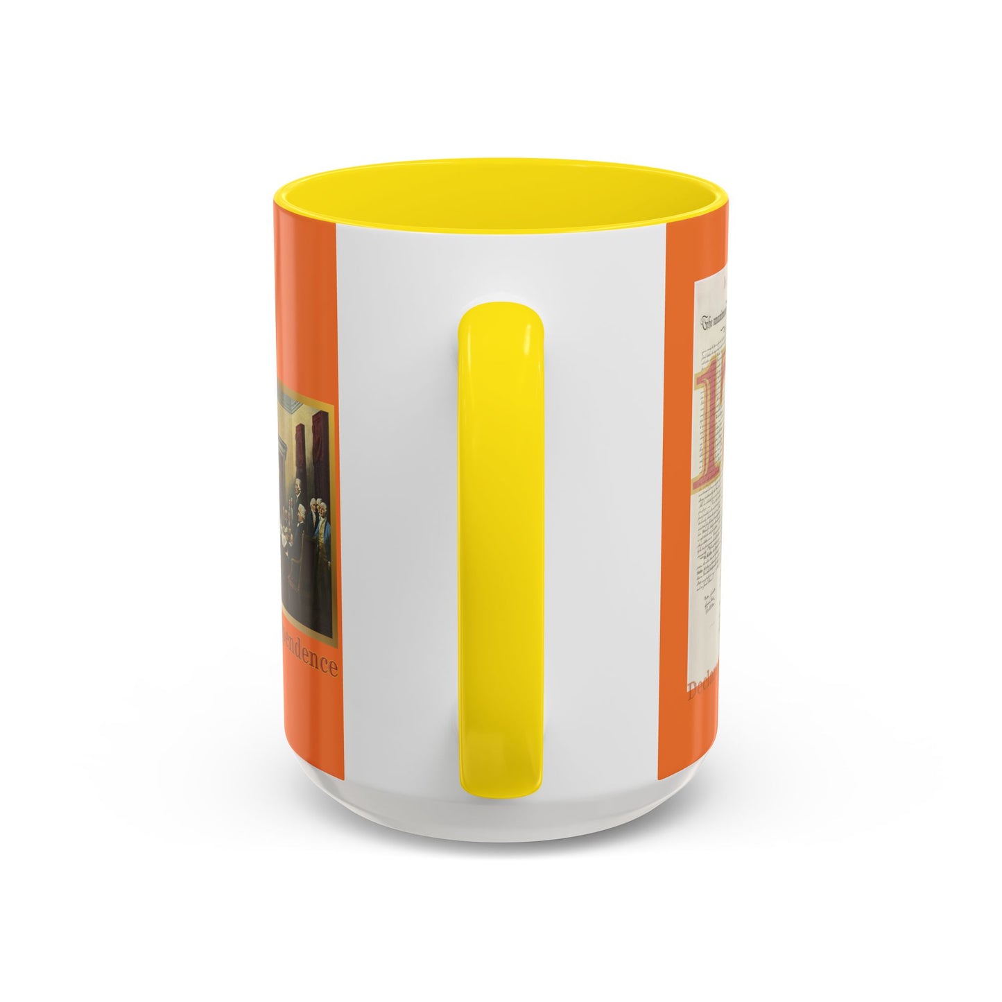 Declaration of Independence Orange Accent Mug by theGreenDragonTavern.shop