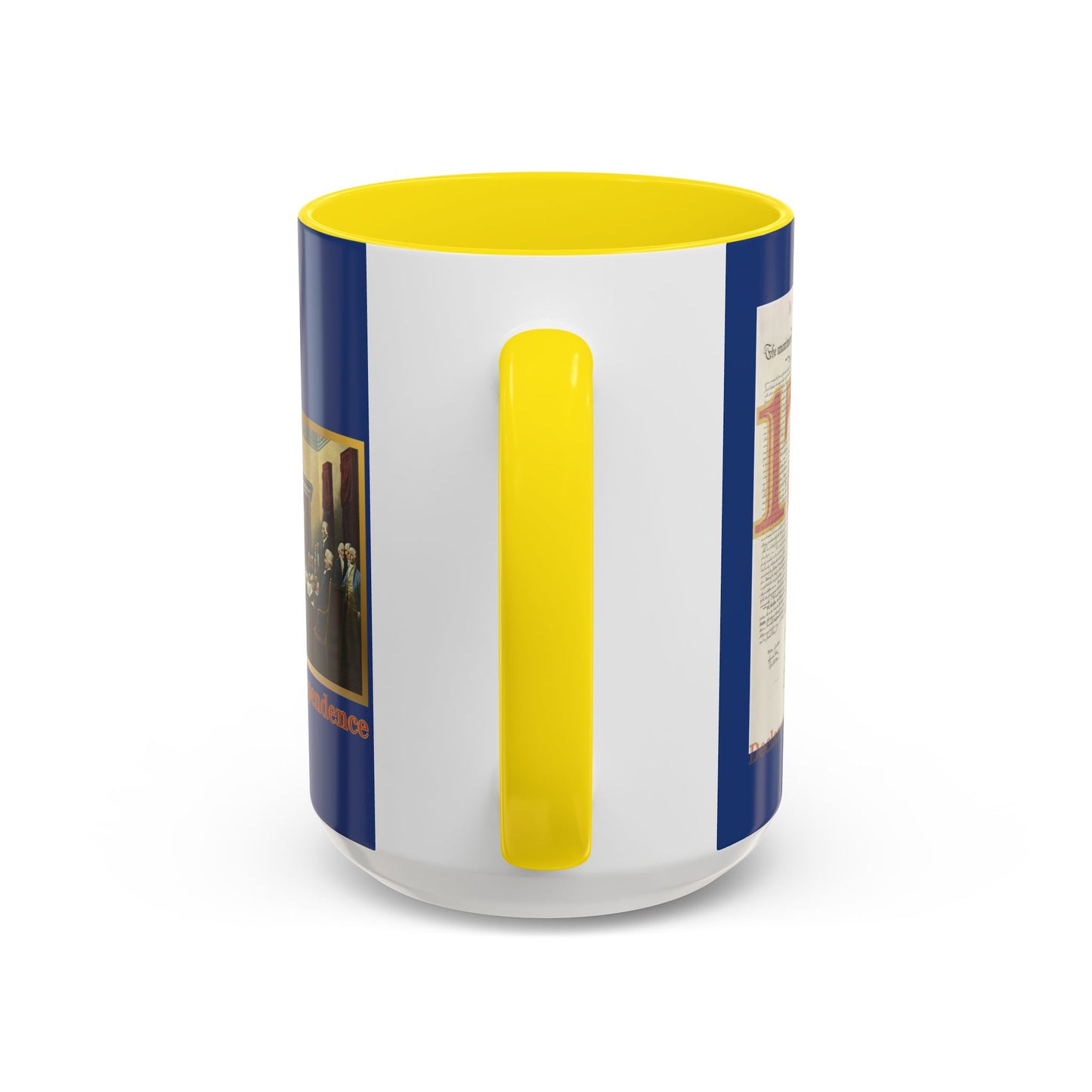 Declaration of Independence Dark Blue Accent Mug by theGreenDragonTavern.shop