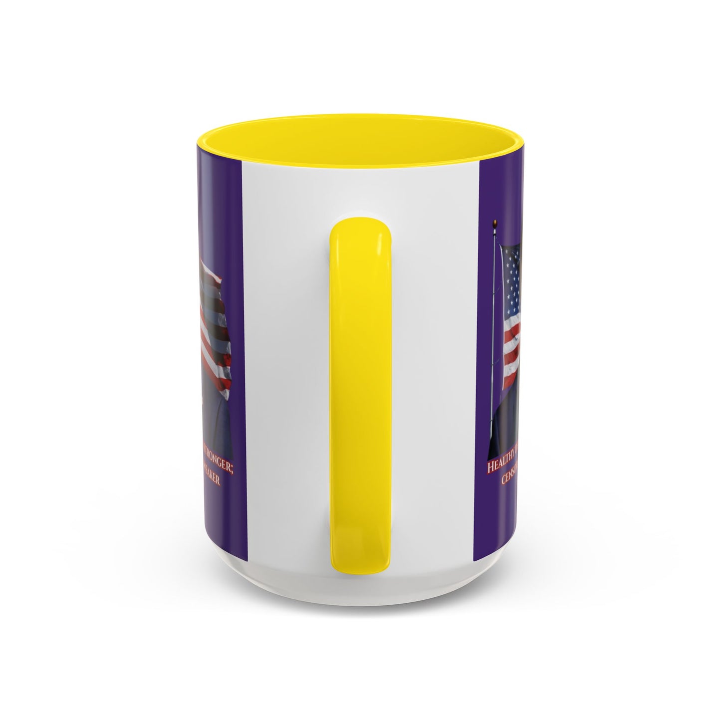 Charlie Kirk, Healthy Debate Purple Accent Mug by theGreenDragonTavern.shop