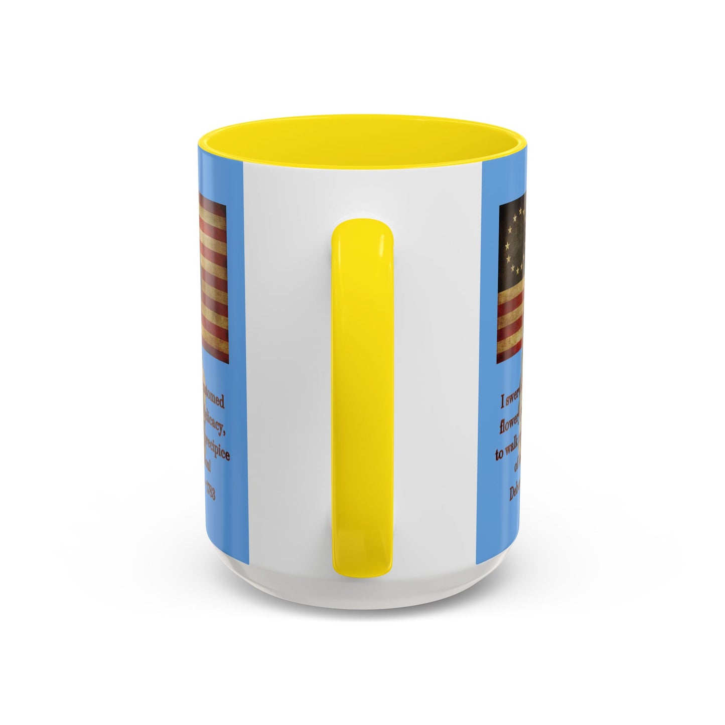 Deborah Sampson, America's Mulan Light Blue Accent Mug by theGreenDragonTavern.shop