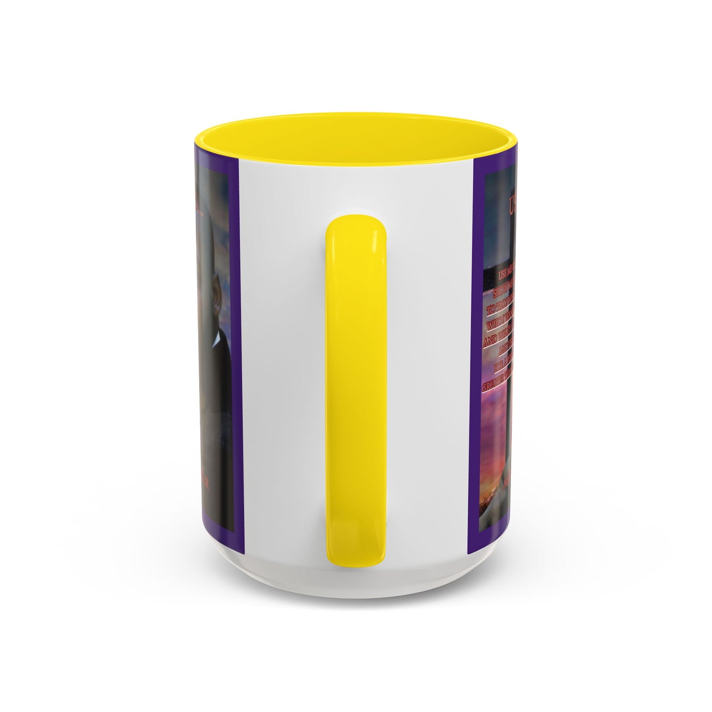 Use Me God, MLK Jr Purple Accent Mug by theGreenDragonTavern.shop