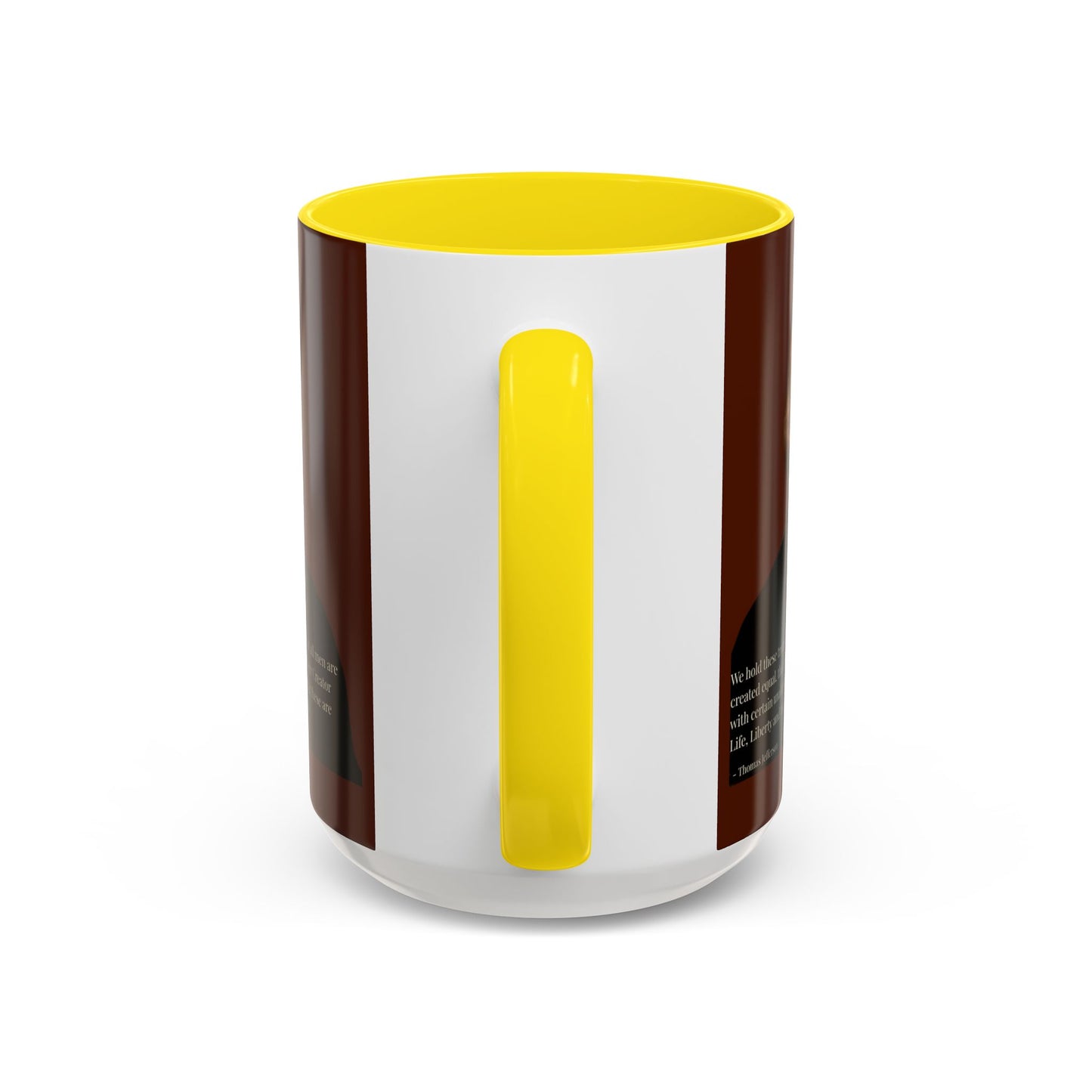 We hold these truths to be self-evident Brown Accent Mug by theGreenDragonTavern.shop