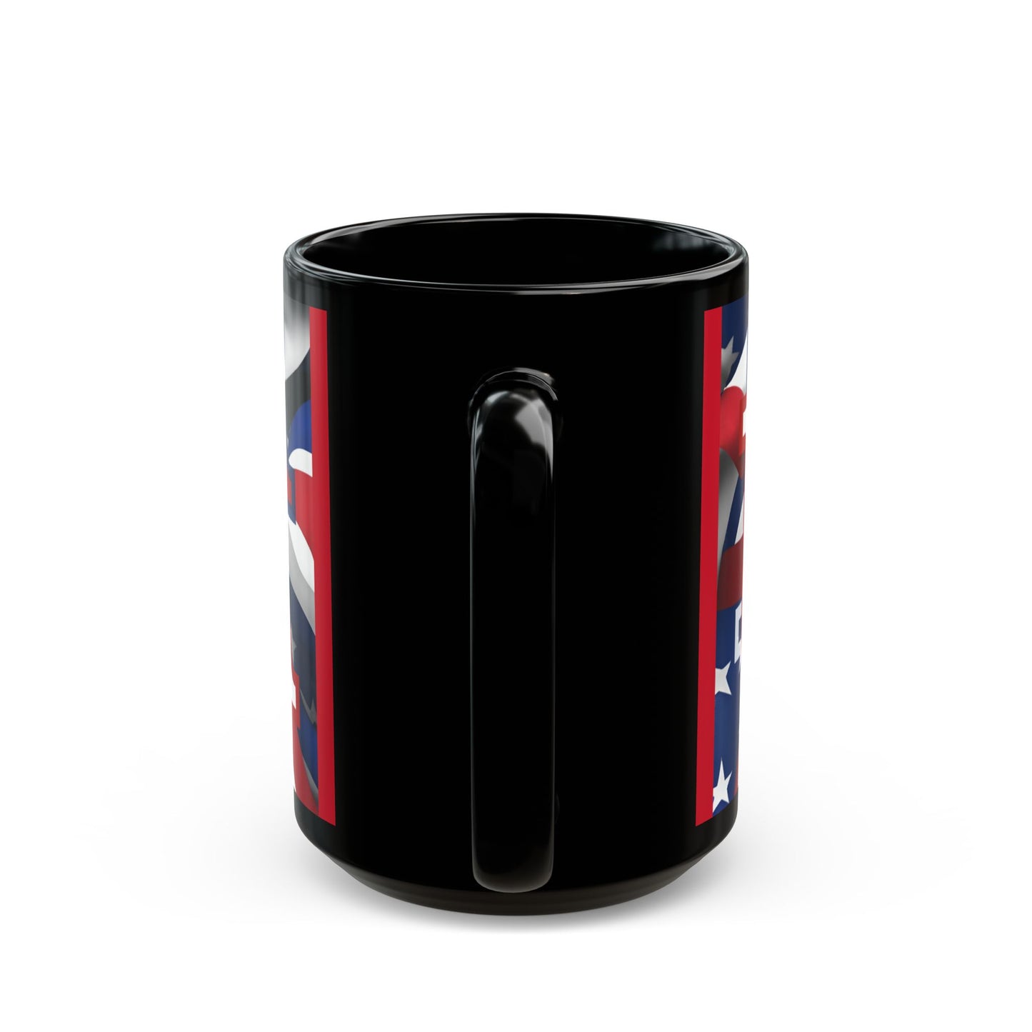 USA! USA! USA White font Patriot Red Mug by theGreenDragonTavern.shop
