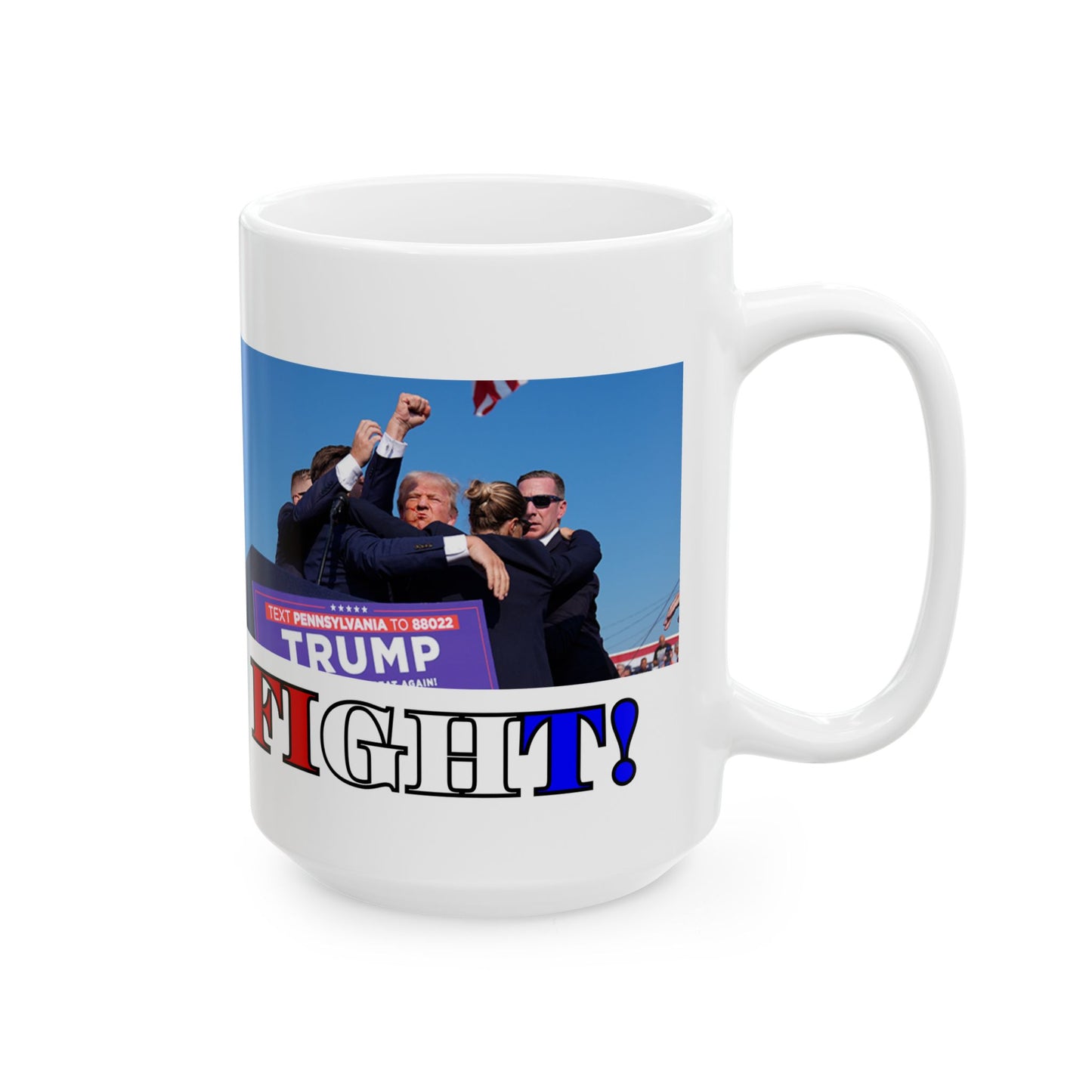 Fight! White Mug by theGreenDragonTavern.shop