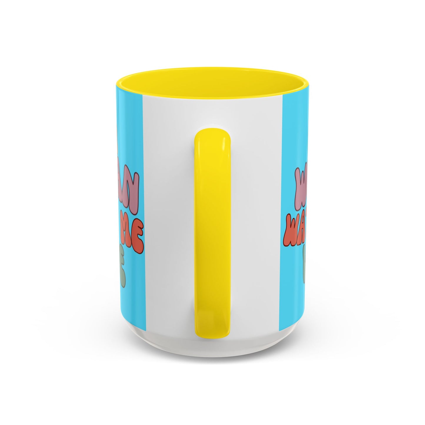I Am Woman Watch Me Vote Light Blue Accent Mug by theGreenDragonTavern.shop