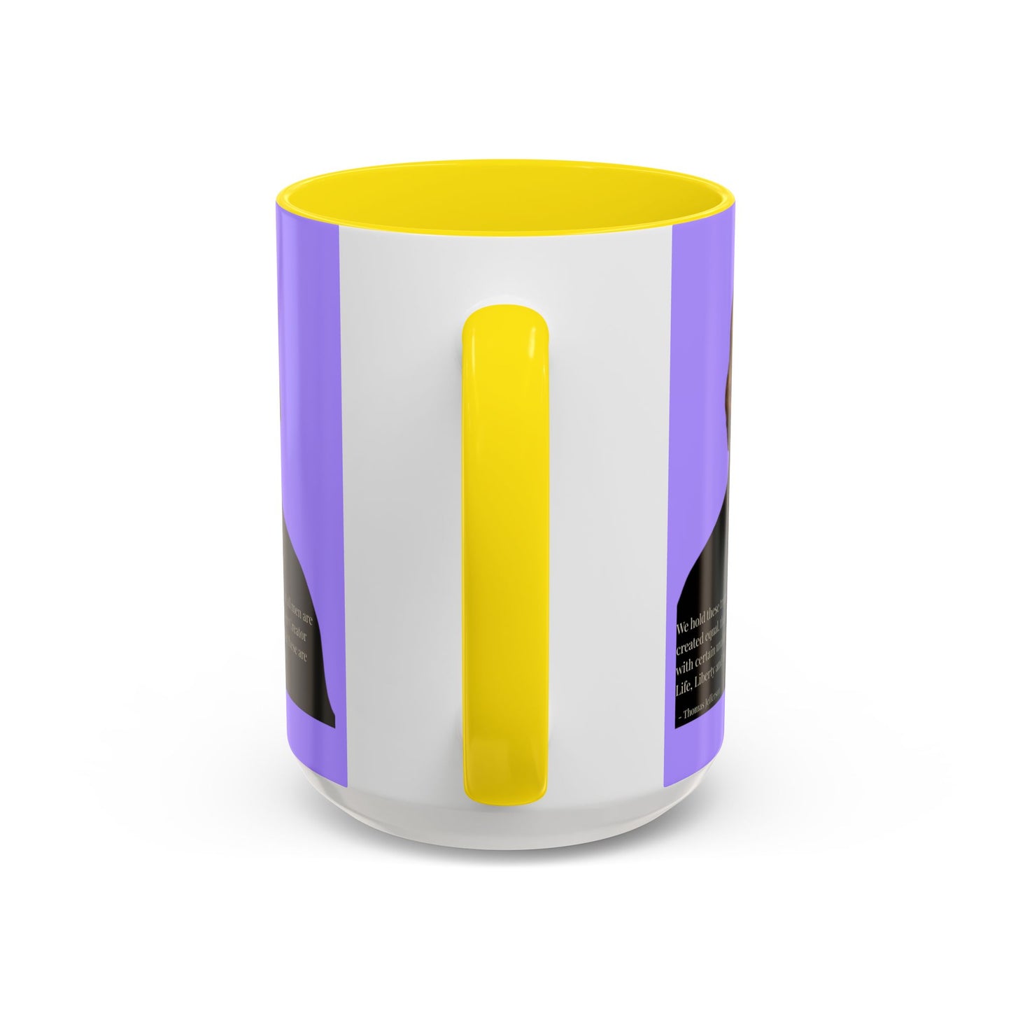 We hold these truths to be self-evident Light Purple Accent Mug by theGreenDragonTavern.shop