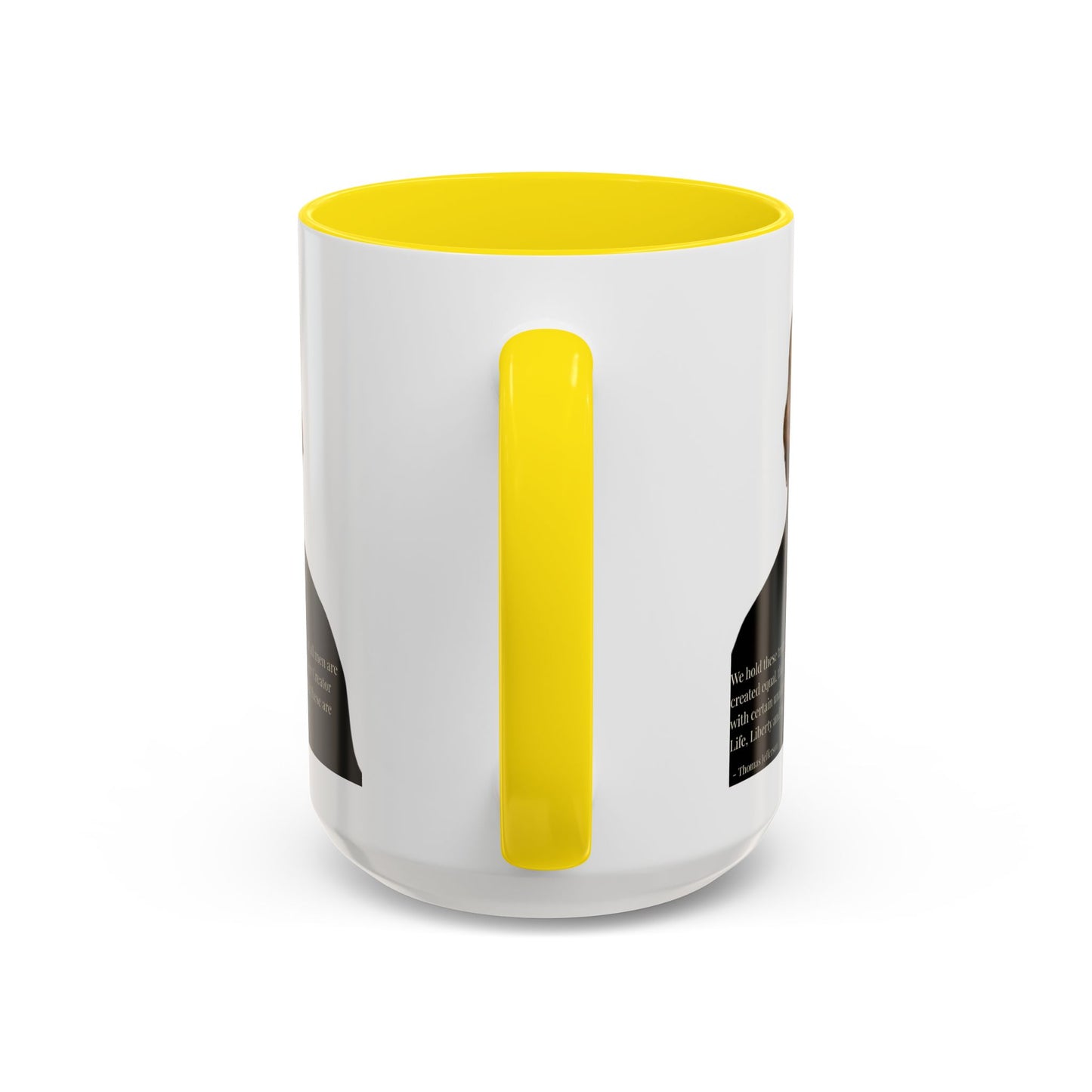 We hold these truths to be self-evident White Accent Mug by theGreenDragonTavern.shop