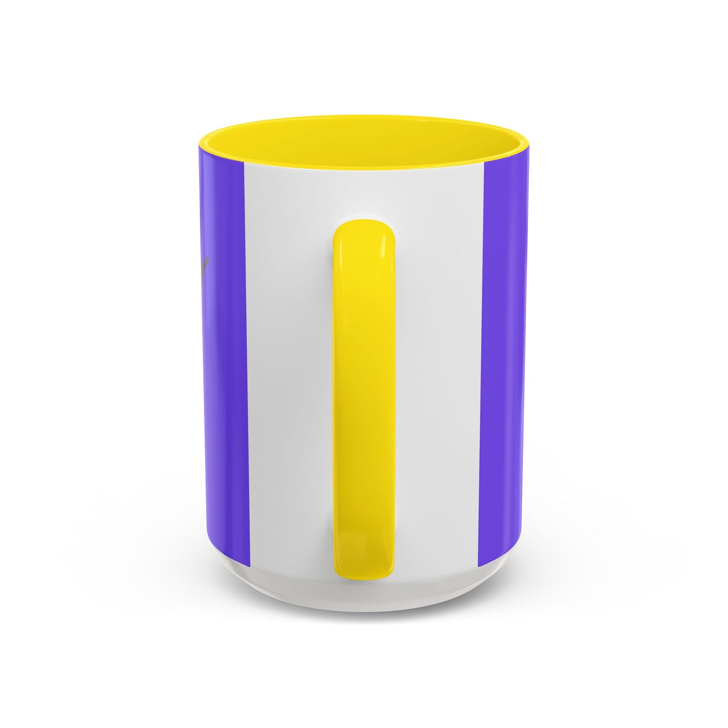 Hula Girl Packin' Heat Light Purple Accent Mug by theGreenDragonTavern.shop