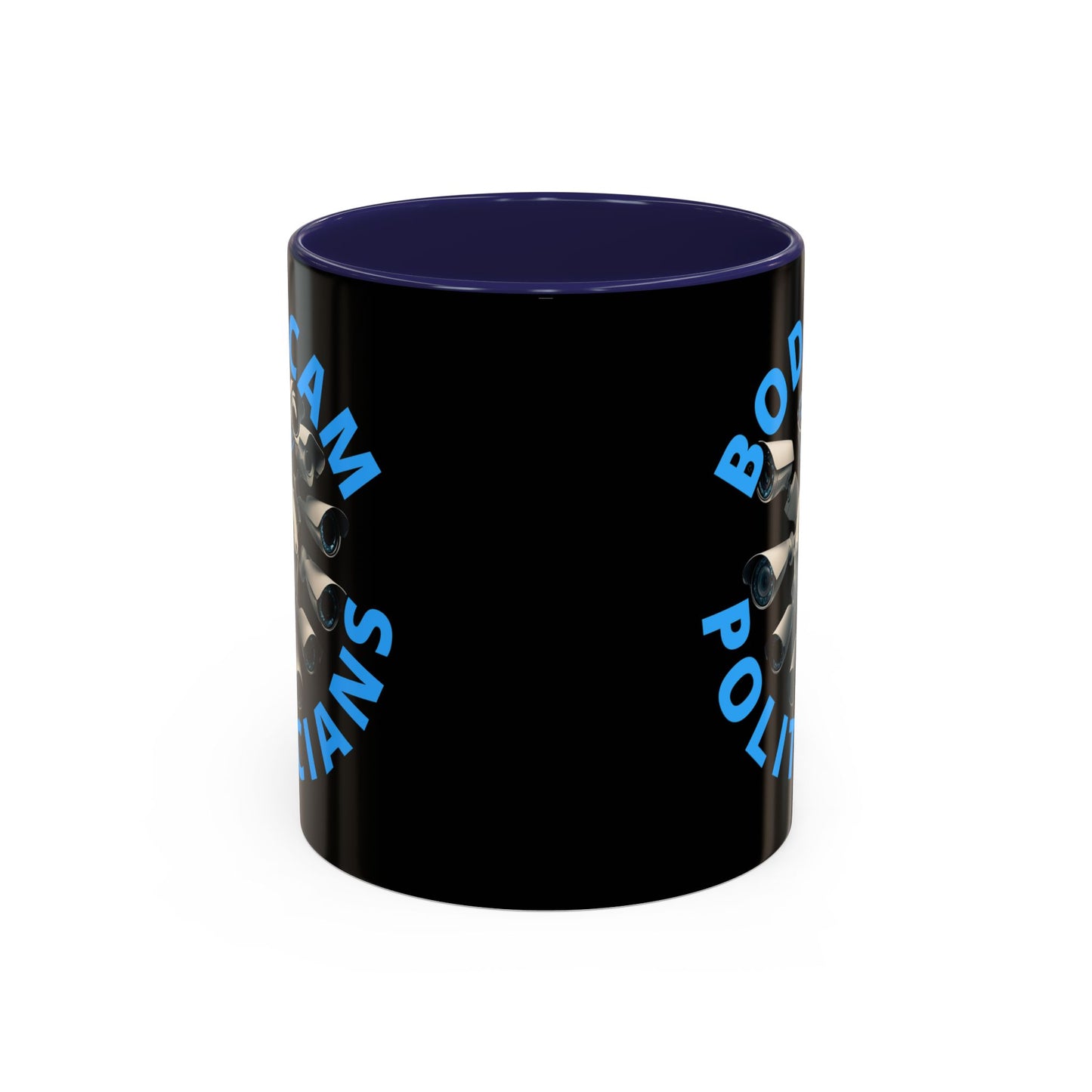 Bodycam the Politicians Cameras Black Accent Mug by theGreenDragonTavern.shop