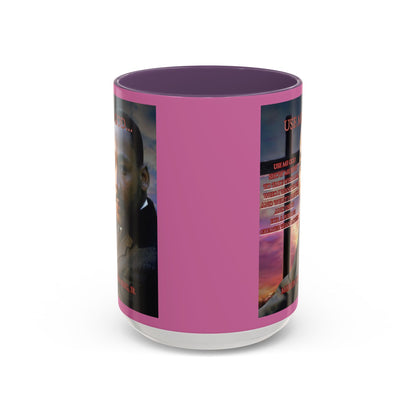 Use Me God, MLK Jr Pink Accent Mug by theGreenDragonTavern.shop