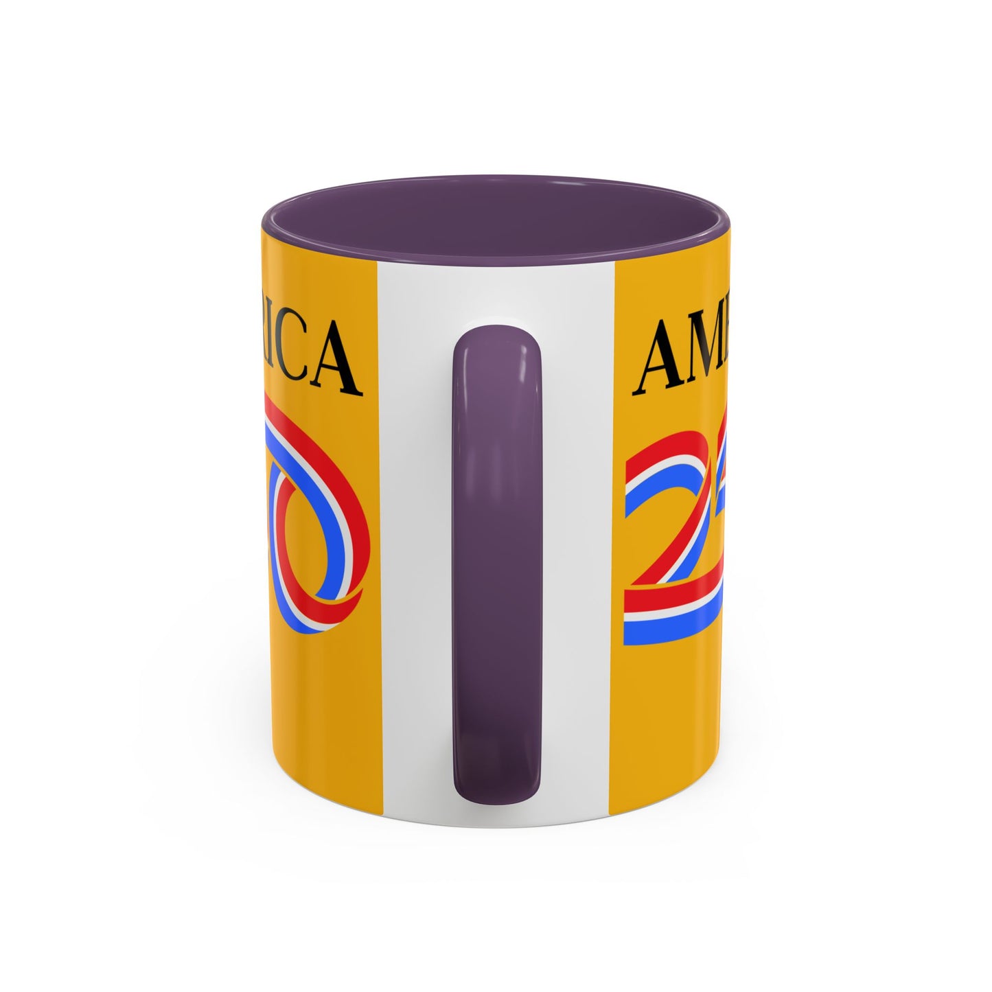 America 250 Yellow Accent Mug by theGreenDragonTavern.shop