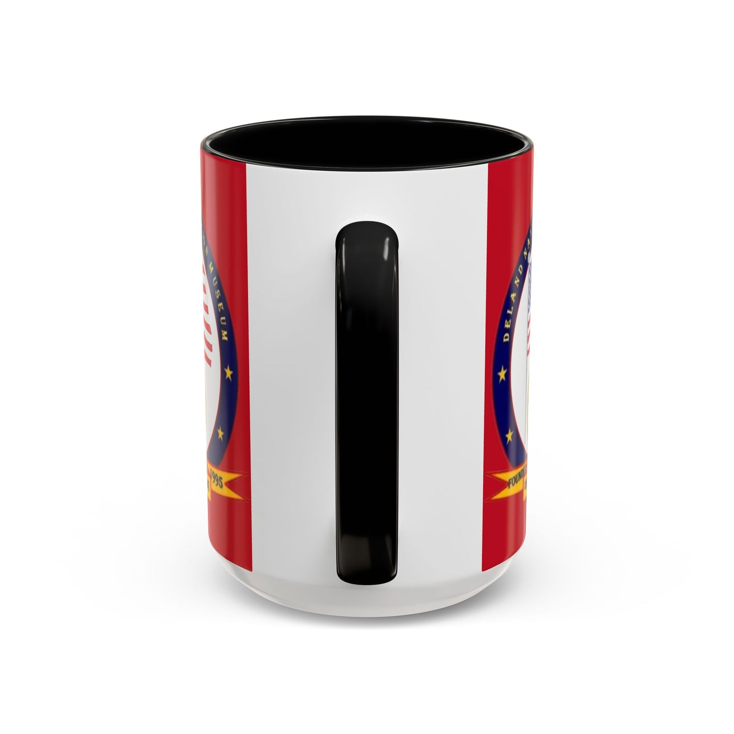 DeLand Naval Air Station Museum Red Accent Mug by theGreenDragonTavern.shop