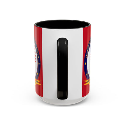 DeLand Naval Air Station Museum Red Accent Mug by theGreenDragonTavern.shop