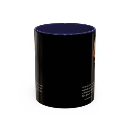 We hold these truths to be self-evident Black Accent Mug by theGreenDragonTavern.shop