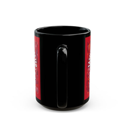 Easily Distracted by Heinous Fuckery Little Jinx Red Mug by theGreenDragonTavern.shop