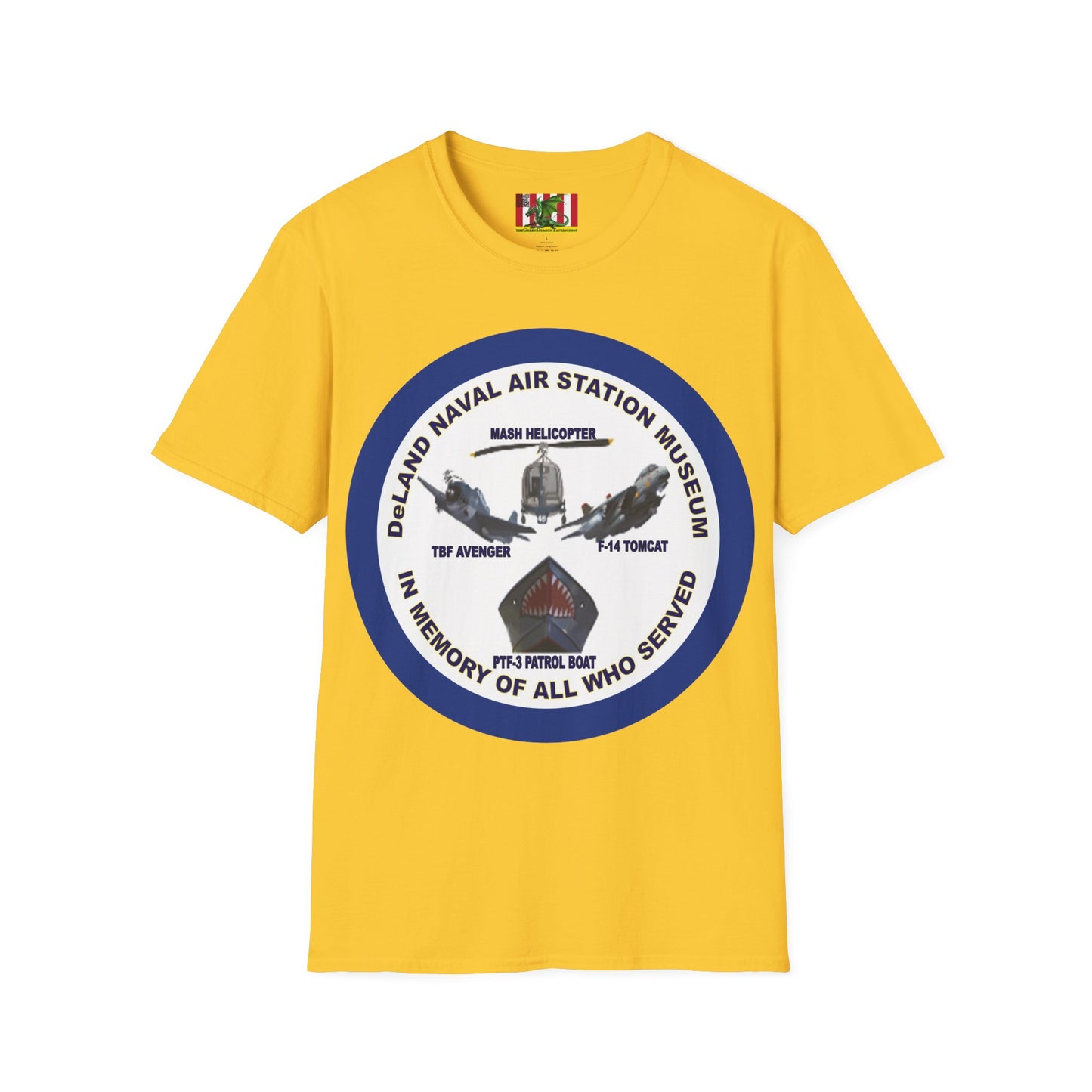DNASM Student Art Navy Frame Lighter colors Unisex T-Shirt by theGreenDragonTavern.shop