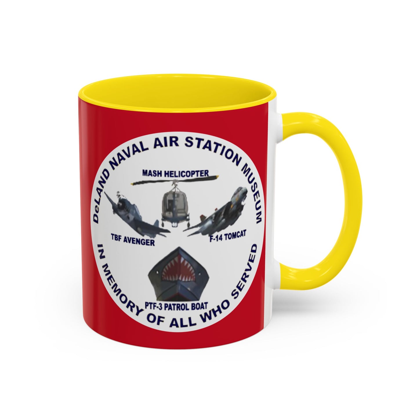 DNASM 2-sided, Founding & Student Art w/WhiteBG Red Accent Mug by theGreenDragonTavern.shop