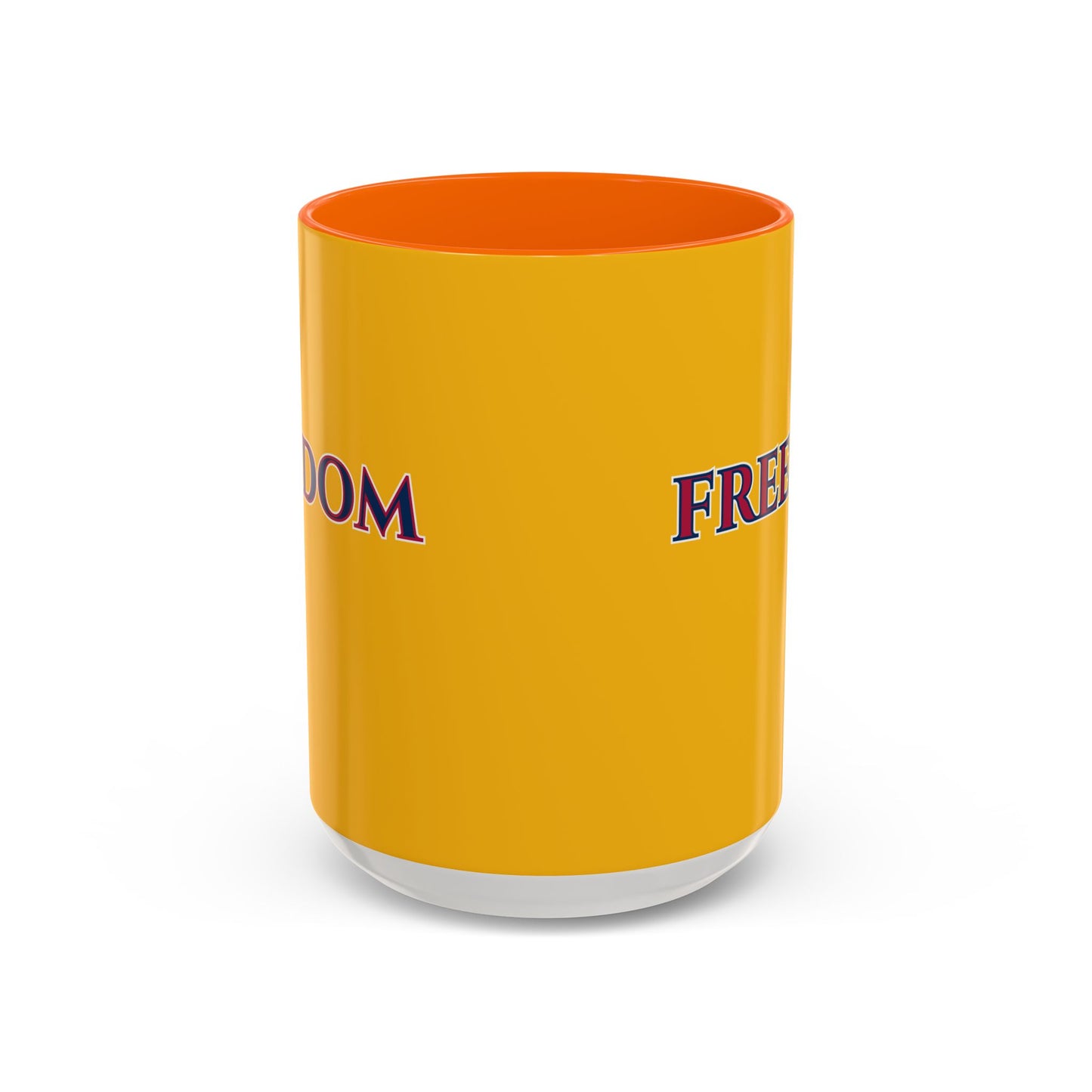 Freedom, Yellow Accent Mug by theGreenDragonTavern.shop
