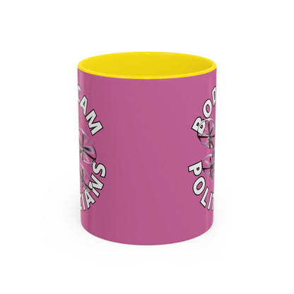 Bodycam the Politicians Drone Pink Accent Mug by theGreenDragonTavern.shop