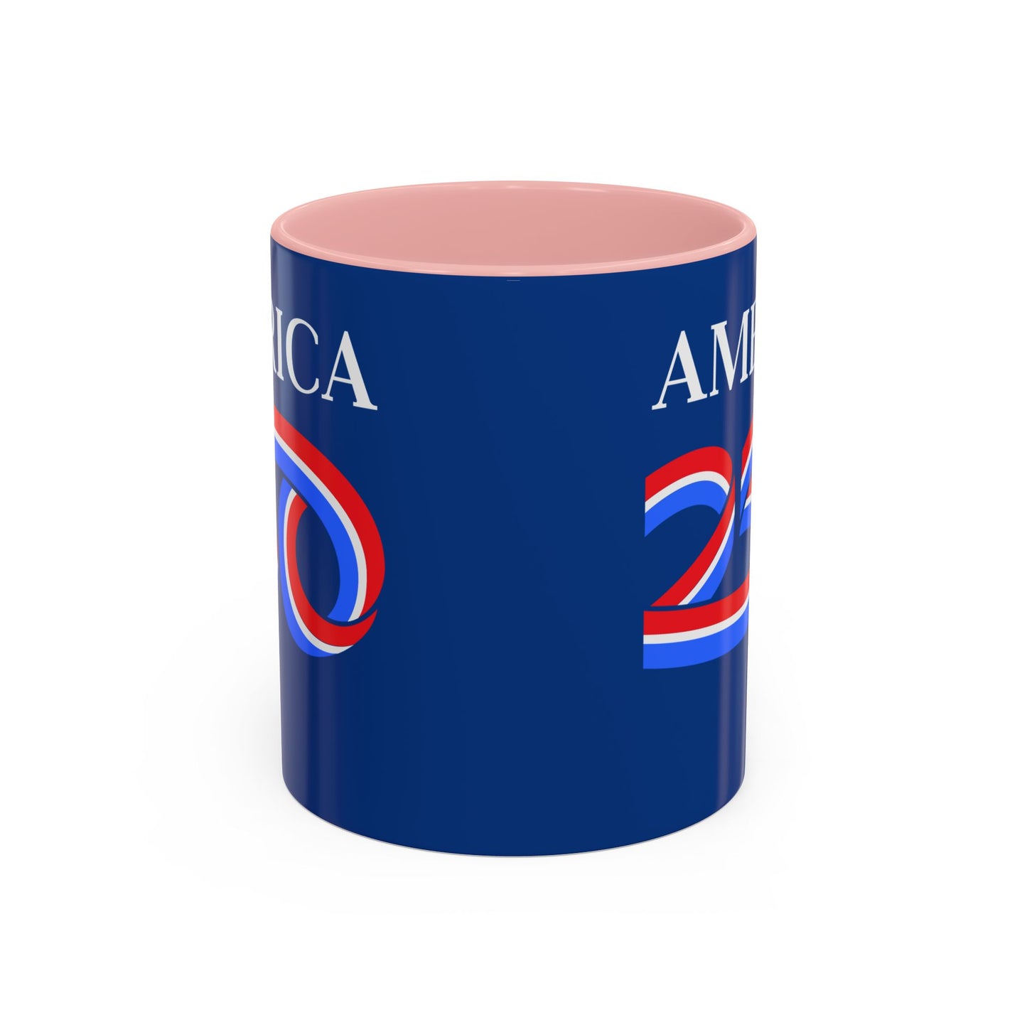America 250 Dark Blue Accent Mug by theGreenDragonTavern.shop