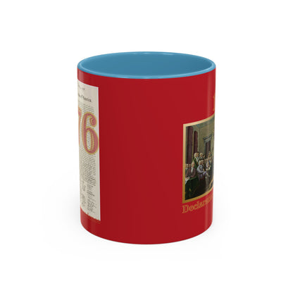 Declaration of Independence Red Accent Mug by theGreenDragonTavern.shop