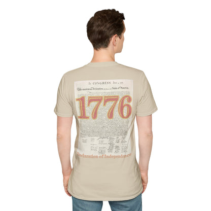 Declaration of Independence Light colors Unisex T-Shirt by theGreenDragonTavern.shop