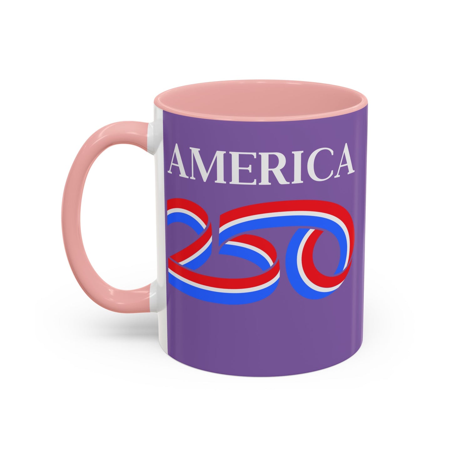 America 250 Light Purple Accent Mug by theGreenDragonTavern.shop