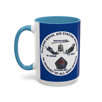 DNASM Student Art Blue Accent Mug by theGreenDragonTavern.shop
