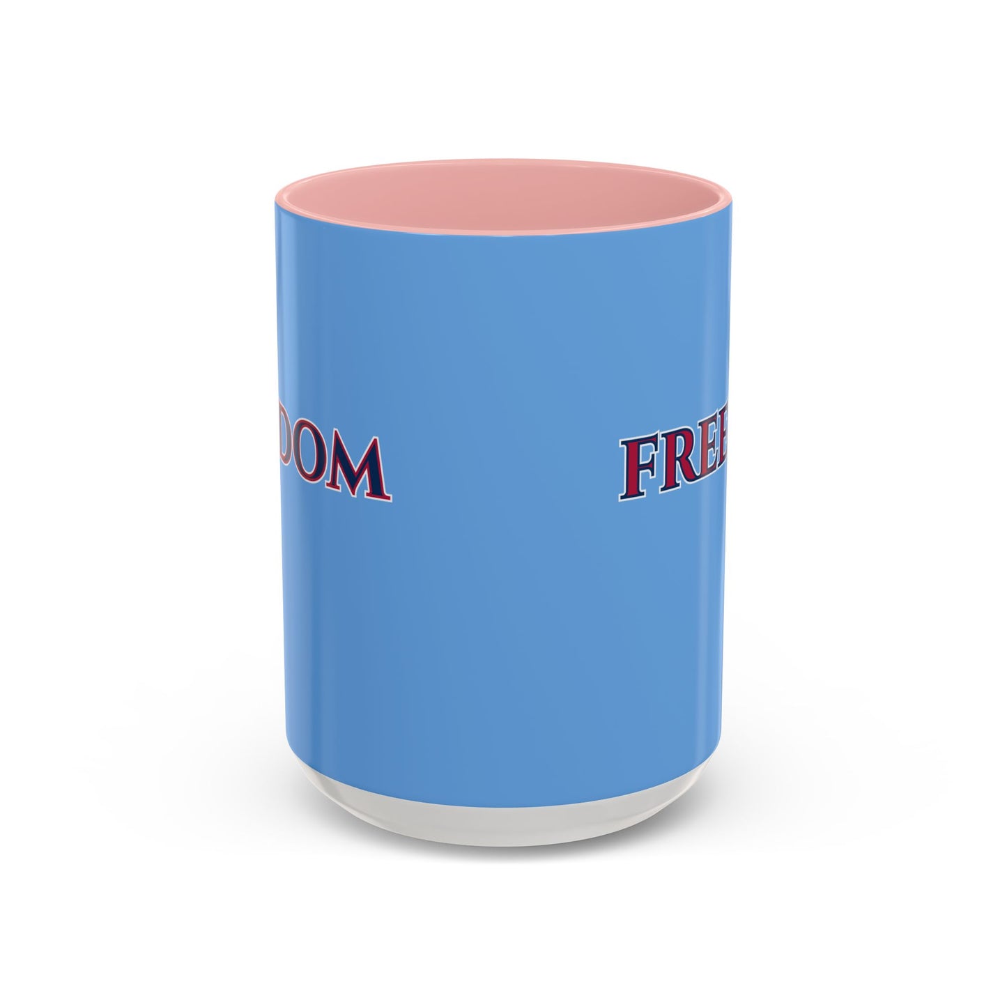 Freedom, Light Blue Accent Mug by theGreenDragonTavern.shop
