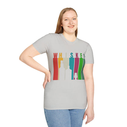 Whiskey spelled with an 'e' Light colors Unisex T-Shirt by theGreenDragonTavern.shop