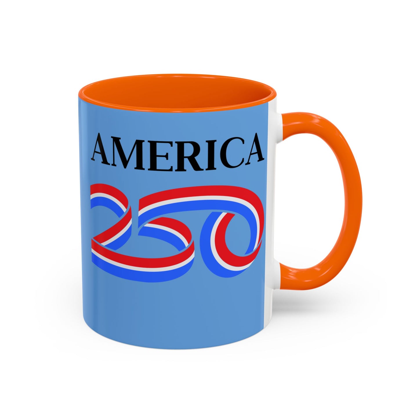 America 250 Light Blue Accent Mug by theGreenDragonTavern.shop