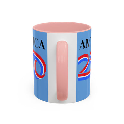 America 250 Light Blue Accent Mug by theGreenDragonTavern.shop