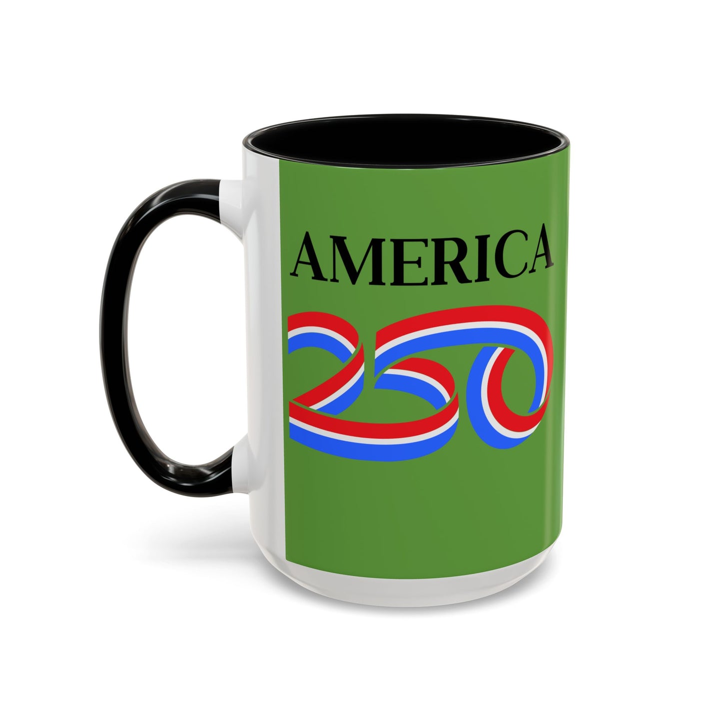 America 250 Green Accent Mug by theGreenDragonTavern.shop